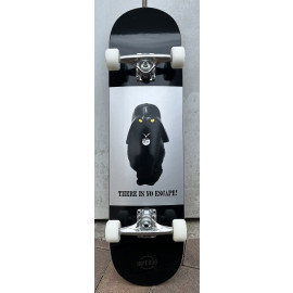 Cat Vader Complete Skateboard 8,25" silver